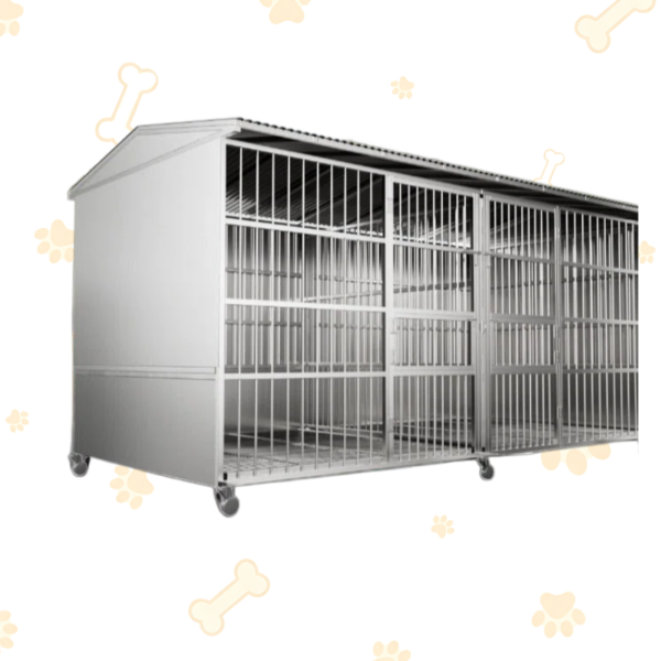Heavy-Duty Stainless Steel Outdoor Dog Kennel