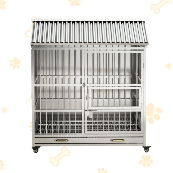 Heavy-Duty Stainless Steel Outdoor Dog Kennel Heavy-Duty Stainless Steel Outdoor Dog Kennel