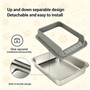 Stainless Steel Cat Litter Box