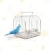 Stainless Steel Parrot Travel Carrier – Lightweight, Easy Climb, No Assembly Required