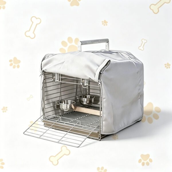Stainless Steel Parrot Travel Carrier – Lightweight, Easy Climb, No Assembly Required