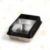 Stainless Steel Cat Litter Box, Anti-Splash, Easy Clean Stainless Steel Cat Litter Box with Anti-Splash Design |Durable & Easy Clean