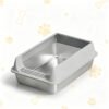 Stainless Steel Cat Litter Box, Anti-Splash, Easy Clean Stainless Steel Cat Litter Box with Anti-Splash Design |Durable & Easy Clean