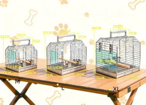 vailable in three sizes to accommodate different bird species: